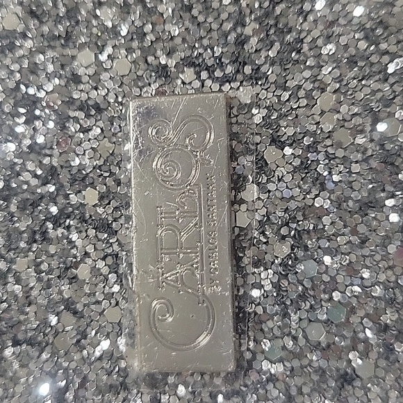 Carlos Santana Silver Glitter Clutch NWT - Picture 6 of 7